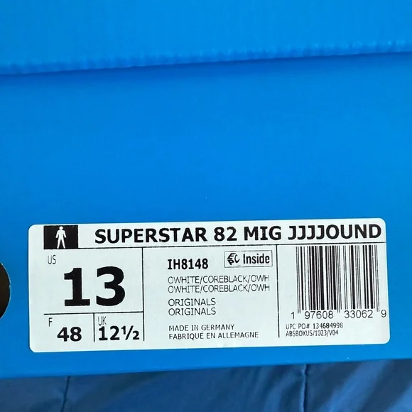 ADIDAS ORIGINALS Off-White JJJJound Edition Superstar 82 MiG Sneakers
